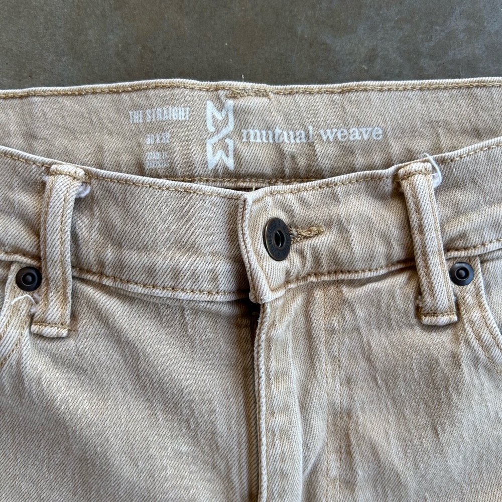 Mutual Weave Tan Jeans - Picture 4 of 6